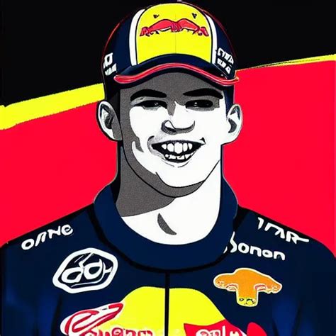 A Badly Drawn Picture Of Max Verstappen Caricature Stable Diffusion