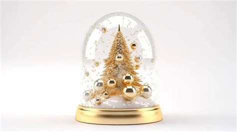 D Christmas Snow Ball Globe Snowflake Merry Reflection Png And