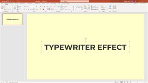 How To Make A Typewriter Animation On Powerpoint Text Vegaslide