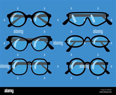 Retro Glasses Isolated On Background Round Black Rimmed Glasses Women