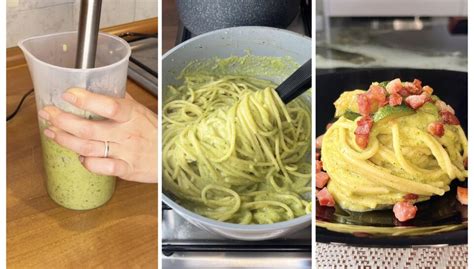 Spaghetti Cremosi Con Zucchine E Pancetta Croccante Le Mille Ricette