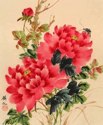 Chinese Flower Painting at PaintingValley.com | Explore collection of Chinese Flower Painting