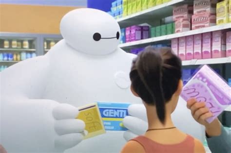 Disneys ‘baymax Features Transgender Man Buying Period Pads