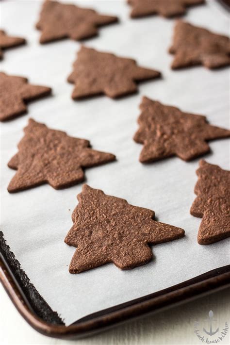 Chocolate Shortbread Holiday Cutout Cookies The Beach House Kitchen