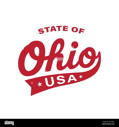 state  ohio lettering design ohio united states typography design