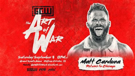 Gamechangerwrestling On Twitter Art Of War Update Just Signed Matt