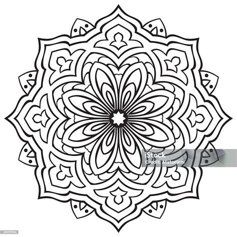 Vector Simple Mandala Stock Illustration Download Image Now Istock