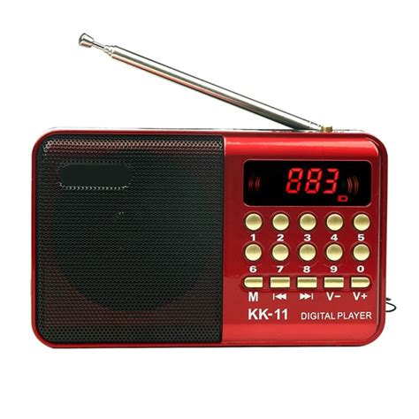 Радиоприемник цифровой с аккумулятором и ремешком Радио FM LED-дисплей ...