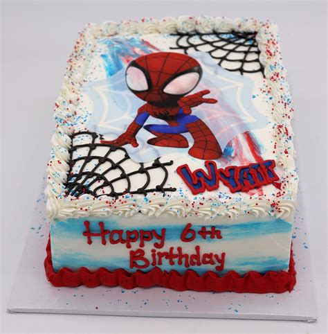 Baby Spidey – Sheet Cake | C&C Candies