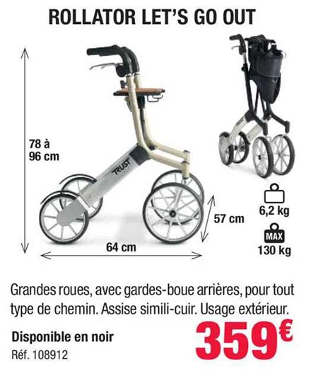 Promo Rollator Let S Go Out Chez Bastide ICatalogue Fr