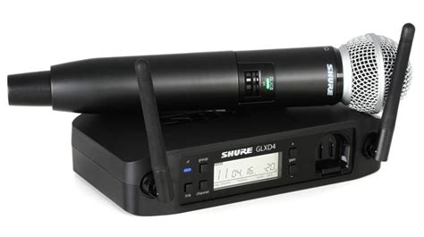 Shure Glxd Sm Digital Wireless Handheld Microphone System Sweetwater