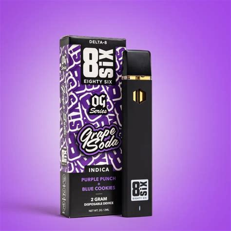 Eighty Six Delta 8 Thc Disposable Vape Pen Purple Punch 2000mg Have A Look