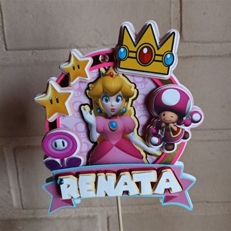 Cake Topper Princesa Peach Fiesta Princesa Peach Princesa Peach Fiesta