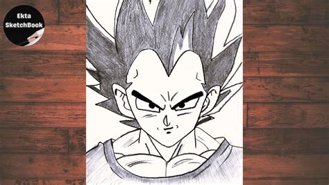 How To Draw Vegeta Ultra Ego Pencil Drawing Of Vegeta Step By Step