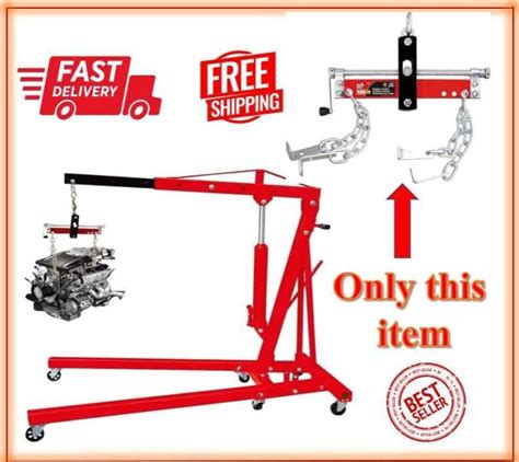 Heavy Duty Engine Hoist Leveler Cherry Picker Shop Crane Load Lift Tool