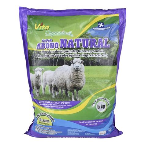 SÚPER ABONO NATURAL DE 5 KILOGRAMOS MORADO VITA ORGANIC The Home