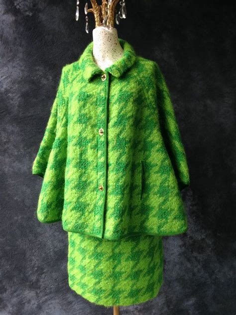 Vintage 1960 s Bonnie Cashin for Sills green bouclé by LorrelMae Mod