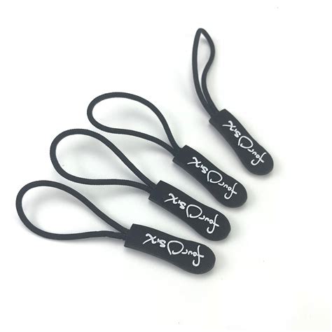 500 Zipper Pull Cord Zip Fastener Personalized Pvc Rubber Etsy