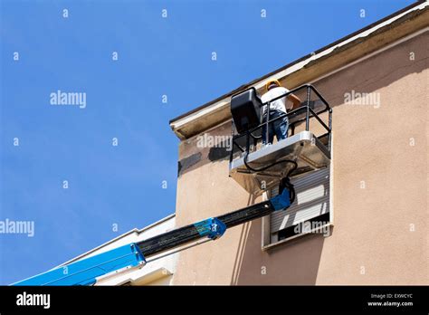 Lifting Concrete Bucket Up By Crane Hi Res Stock Photography And Images