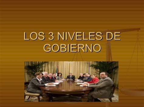 Los 3 Niveles De Gobierno