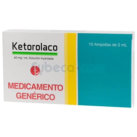 Ketorolaco Sol Inyect Mg Ml C Suelta Fybeca