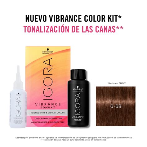 Kit Tinte Igora Vibrance Rubio Oscuro Chocolate Rojo Ml