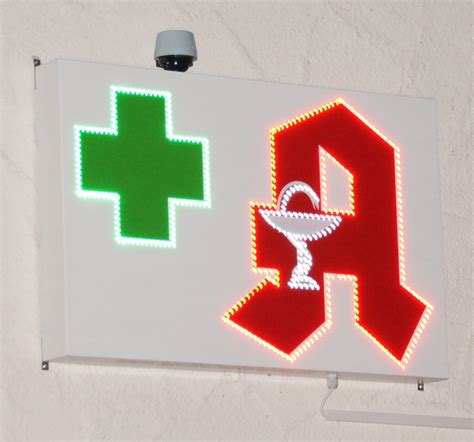 Led Leuchtkasten Mit Apothekenzeichen Und Apothekenkreuz As Ledsystems