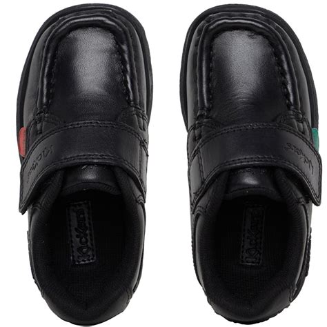 Buy Kickers Infant Boys Fragma Single Strap Leather School Shoes Black