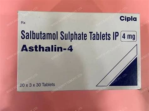 Ventolin Asthalin 4 Tablet Packaging Type Strips Packaging Size 1800 Tabs At Rs 9 06 Strip