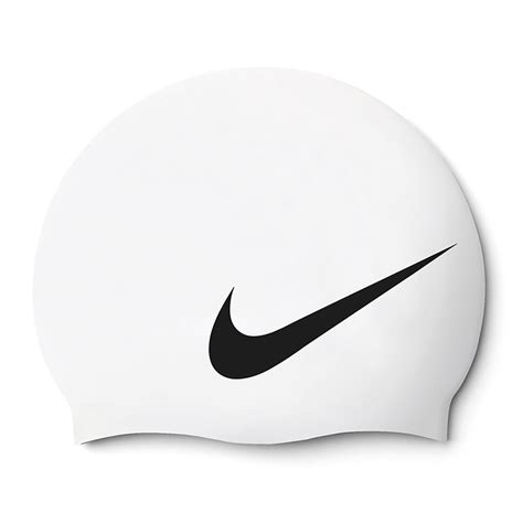 NIKE SWIM Big Swoosh Silicone Swim Cap White [NESS8163-100] - GANA SWIM