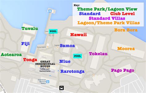 WDW Polynesian Resort Map