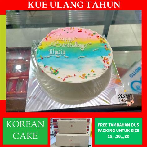 Jual Korean Cake Kue Ulang Tahun Korean Bento Cake Kue Ultah