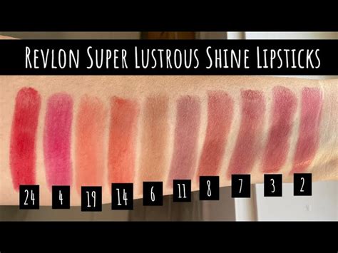 Revlon Super Lustrous Shine Lipstick Swatches