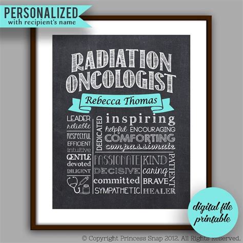 Radiation Oncologist Gift Personalized Radiation Oncology Doctor