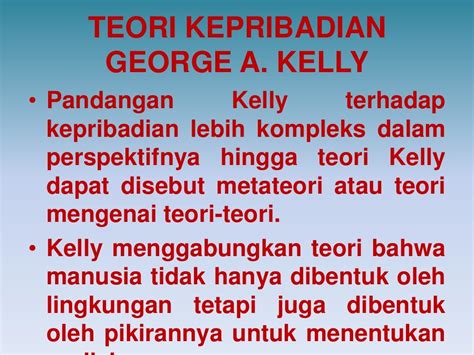 Teori Kepribadian George A Kelly