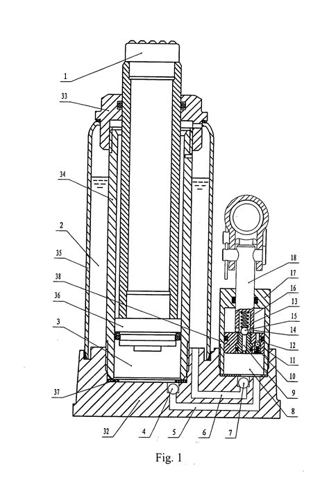 Hydraulic Bottle Jack Schematic