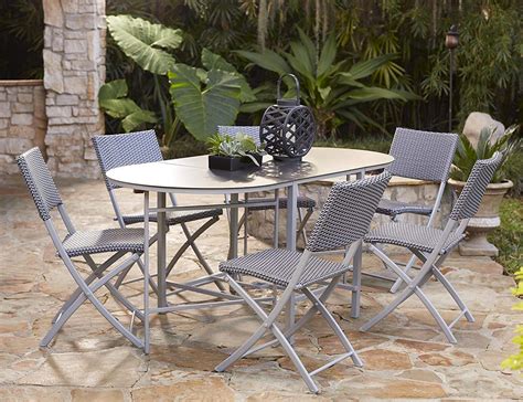 Costco Outdoor Chairs Sunvilla Indigo Piece Woven Bar Height Dining