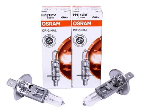 Par Lâmpada Osram H1 55w 12v 3200k Halógena 64150 Parcelamento sem juros