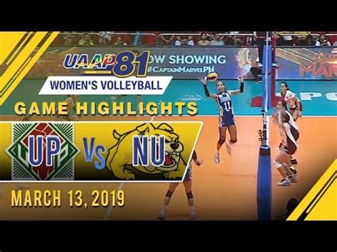 Uaap Wv Up Vs Nu Game Highlights March Youtube