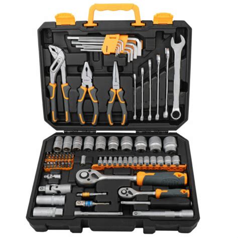 Hi-Spec 89pcs Professional Mechanic's Hand Tool Kit Set with Toolbox ...