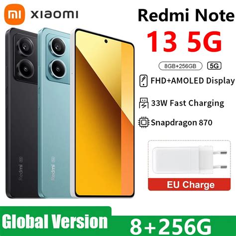 Xiaomi Smartphone Redmi Note 13 5G 8GB 256GB Dimens O 6080 120Hz 6 67