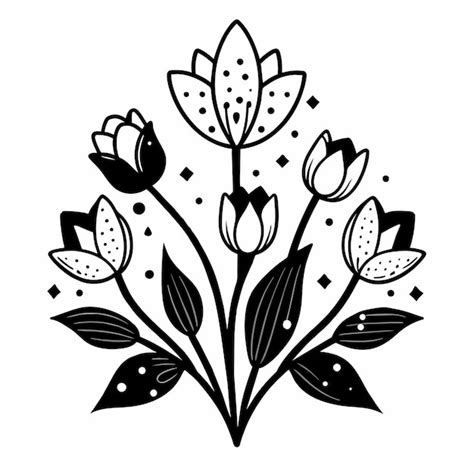 Premium Vector Tulip Flowers Vector Illustration