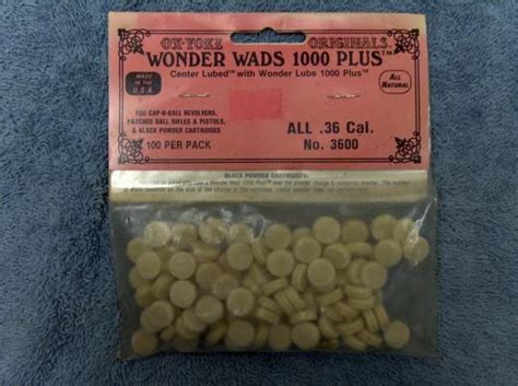 Ox Yoke 36 Caliber Wonder Wads 1000 Plus For Sale At