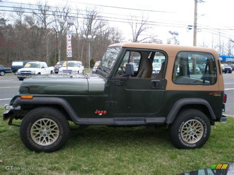 1995 Moss Green Pearl Jeep Wrangler Rio Grande 4x4 48581172 Photo 8 Car Color