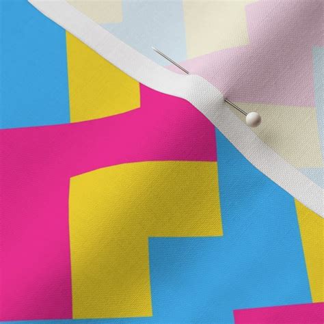 Pansexual Pride Flag Small Scale Fabric Spoonflower