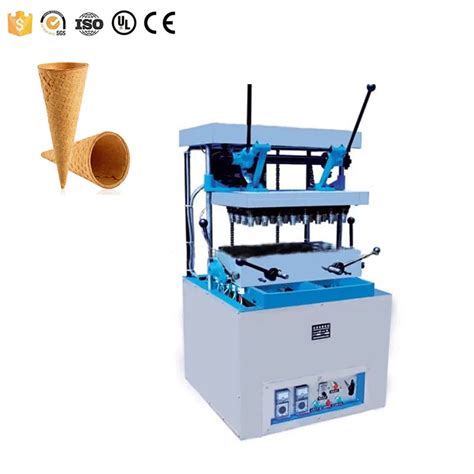 Ce Certification Automatic Waffle Ice Cream Cone Making Machine