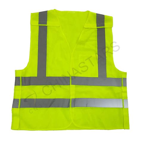 Csv 104 Fluorescent Yellow Mesh 5 Point Breakaway Reflective Vest Chinastars