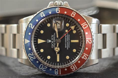 Rolex Gmt Master Ref Radiale In Acciaio Con Patina Splendida