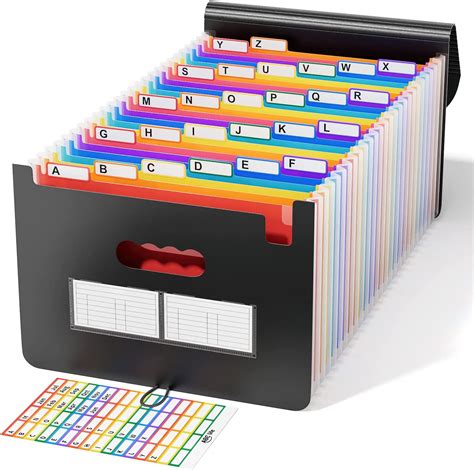 Amazon Abc Life Accordian File Organizer Pockets Expanding