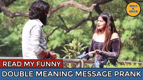 Read My Funny Double Meaning Message Prank Episode 39 Dili K Diler Youtube